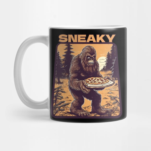 Sneaky  sasquatch pizza by Ilustradamus